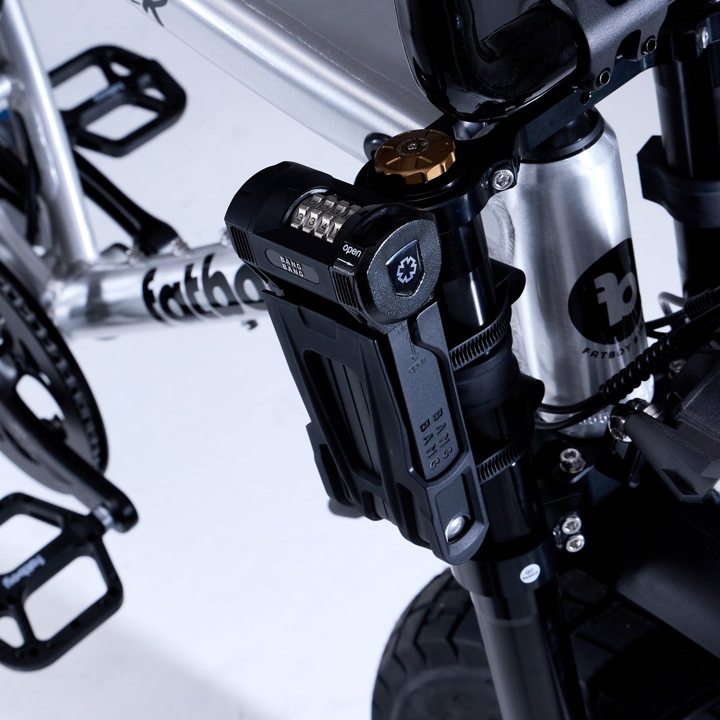 Fatboy Bang Bang hardened steel folding bike lock
