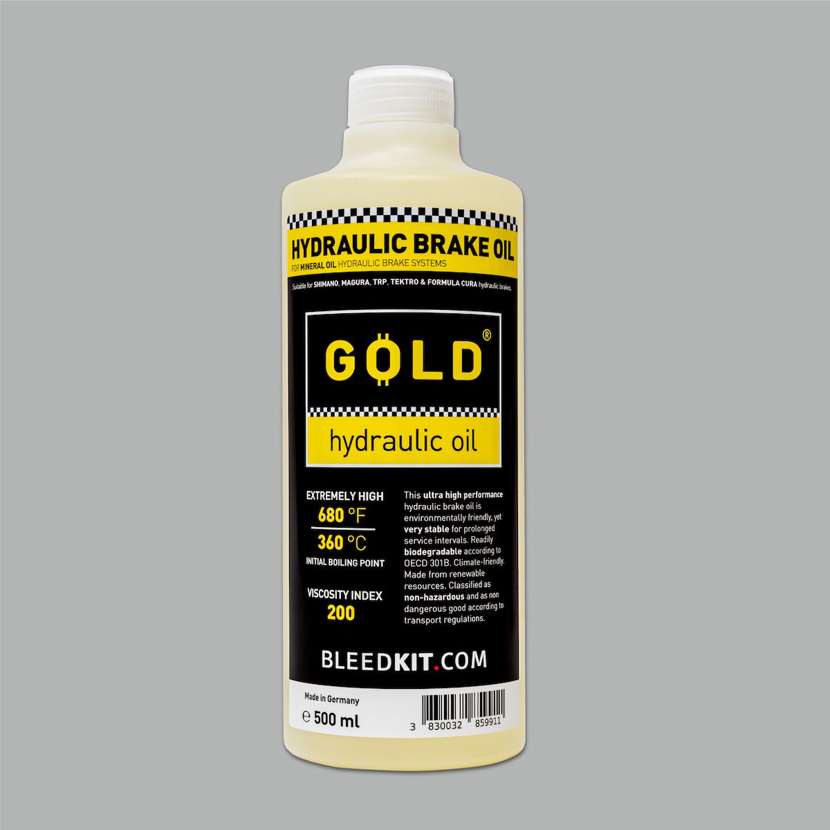BleedKit Gold hydraulic mineral brake oil 500ml
