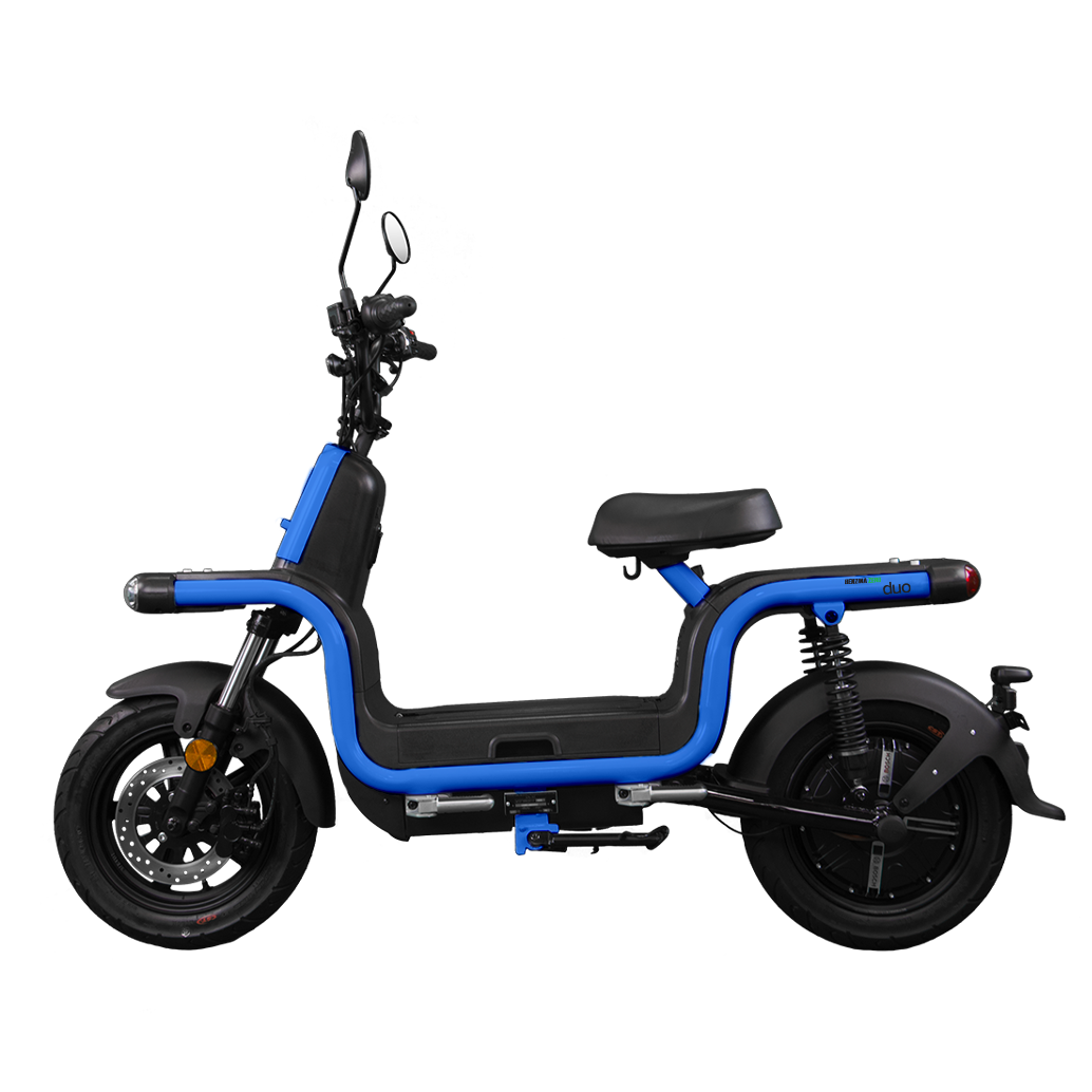 Benzina Zero Duo Electric Moped - Blue