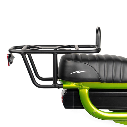 Ampd Bros ACE XL Rear Cargo Rack fitted to an ACE e-bike