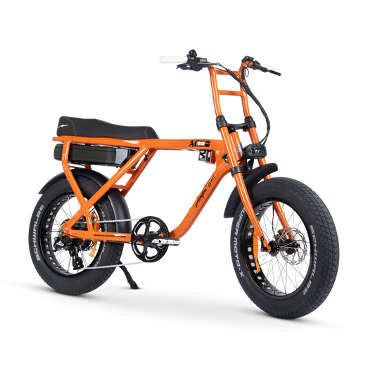 Ampd Bros ACE-X Street fat tyre electric bike in Burnt Orange