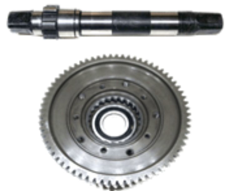 Bafang Standard Crank Axle 68mm with Chainring gear - Image 2