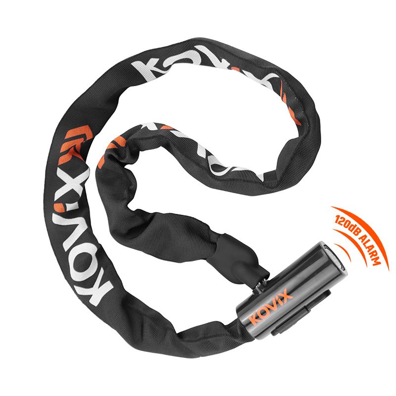 Kovix Alarm Chain Lock 8mm x 1200mm with 120dB anti-theft alarm