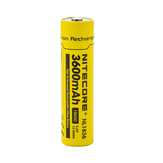 Nitecore NL1836 18650 3600mAh Battery - Protected Button Top - Image 2
