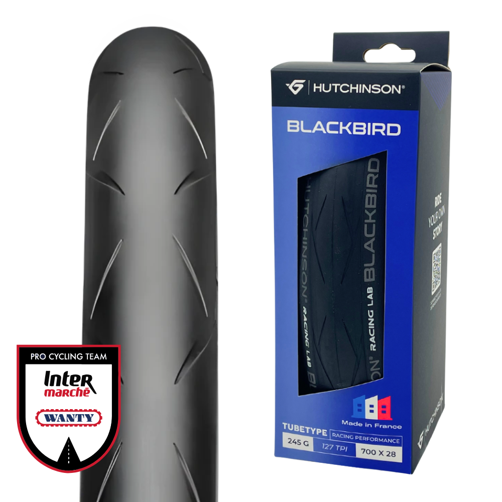 Hutchinson Blackbird tube type road tyre black