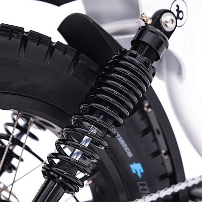 Fatboy Harlem V2 E-Bike rear suspension detail | Grace & Pace Electric Bikes