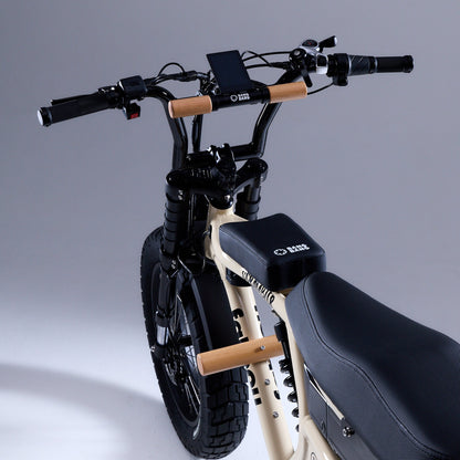 Fatboy Bang Bang cruiser set fitted to a fat tyre e-bike