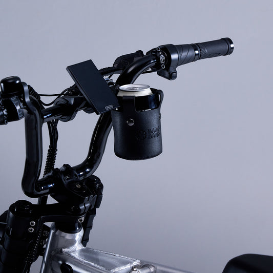 Fatboy Bang Bang handlebar cup holder on an e-bike