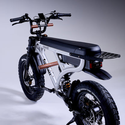 Fatboy Long Seat Grom Set V3 side view on a Scrambler V3