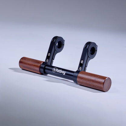 Fatboy Grom wooden handlebars fitted to an e-bike