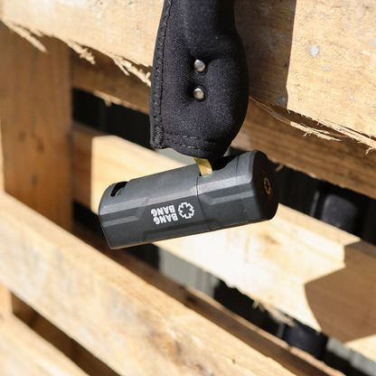 Fatboy Bang Bang chain lock securing a fat tyre e-bike