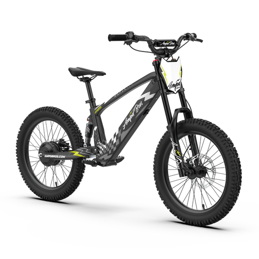 Ampd Bros EVO Racing 20 inch youth electric dirt bike in Shadow Black