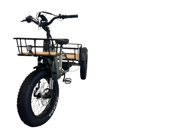 Ryder Drover Fat Tyre Electric Trike rear angle | Grace & Pace Electric Bikes