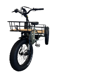 Ryder Drover Fat Tyre Electric Trike rear angle | Grace & Pace Electric Bikes