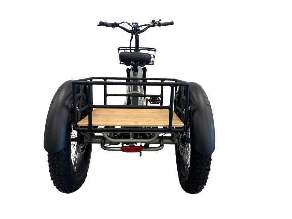 Ryder Drover Fat Tyre Electric Trike fat tyre detail | Grace & Pace Electric Bikes