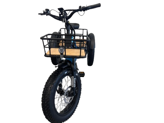 Ryder Drover Fat Tyre Electric Trike cockpit and display | Grace & Pace Electric Bikes