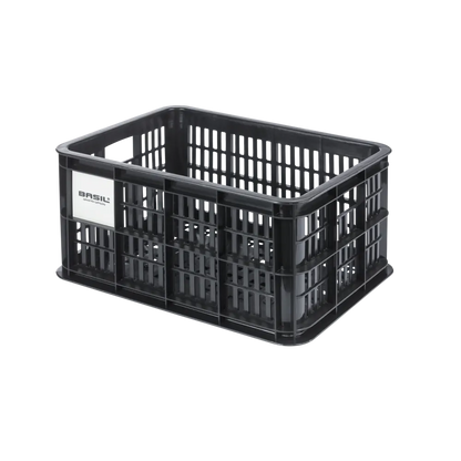 Basil Bicycle Crate MIK 2.0 S 17.5L Black Recycled - angle view