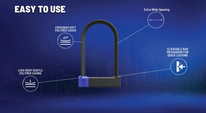 Pentagon D Lock 220 crossbar detail