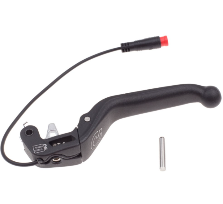 Magura MTe, 3-finger aluminum lever blade with ball-end, HIGO, 150 mm tubing length black