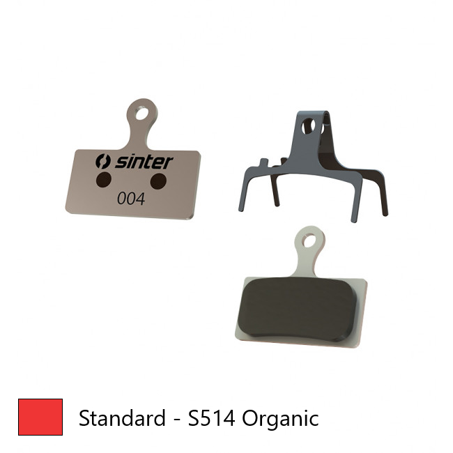 Red Sinter disc brake pads for Shimano G-type calipers