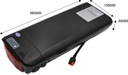 36V 14Ah / 504Wh Rear Rack Samsung eBike Battery With Rack CPSSE36-14-WR - Image 10