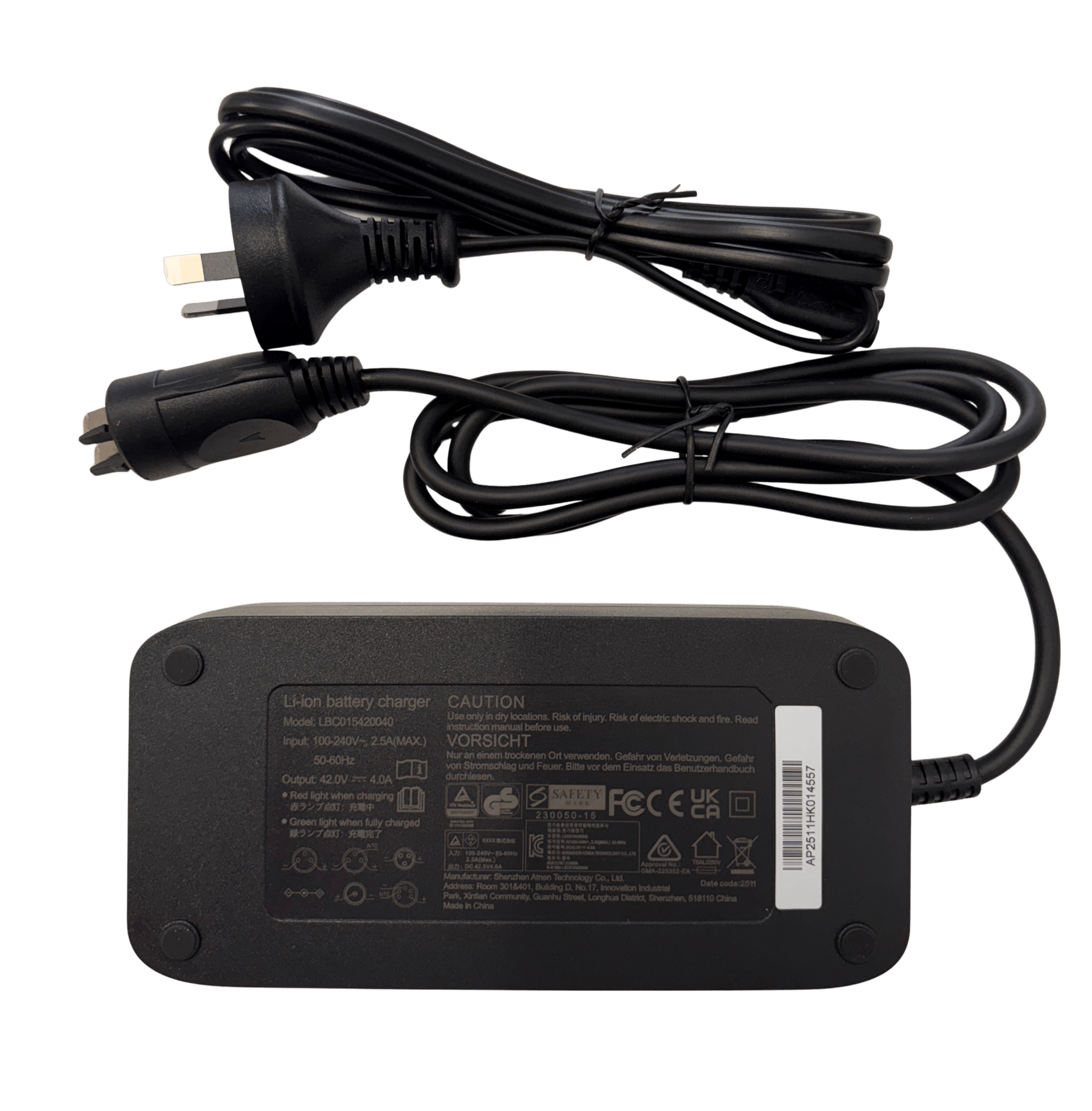 36V 4A Bosch Fast eBike Battery Smart Charger CPBSH36-4A - Image 4