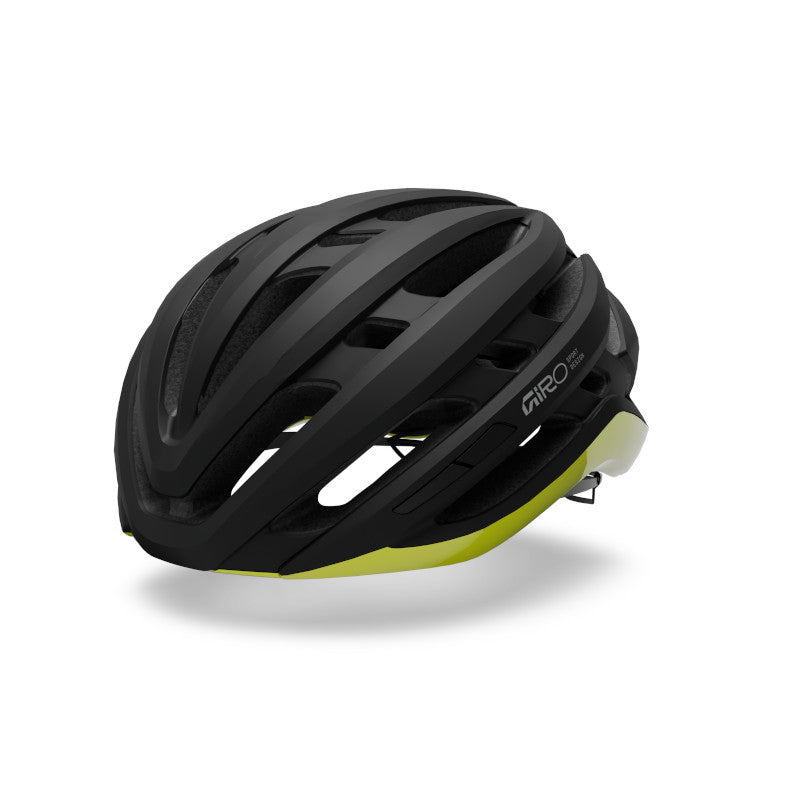Giro Agilis Mips Helmet in Matte Black/Gloss Hi-Viz Yellow