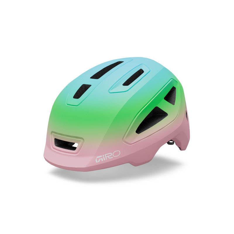 Giro Scamp II Kids Helmet in Matte Light Pink/Vivid Green Fade