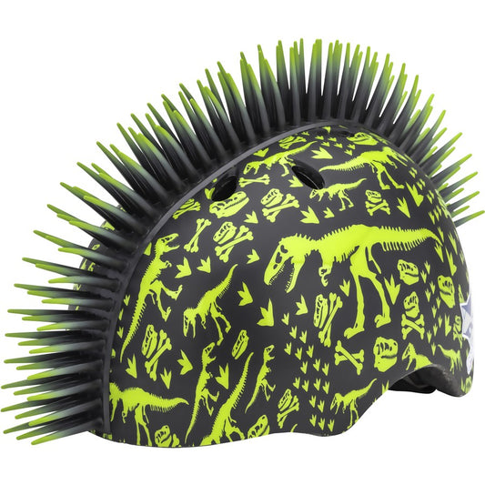 Raskullz T-Rex Bonez Mohawk Kids Helmet