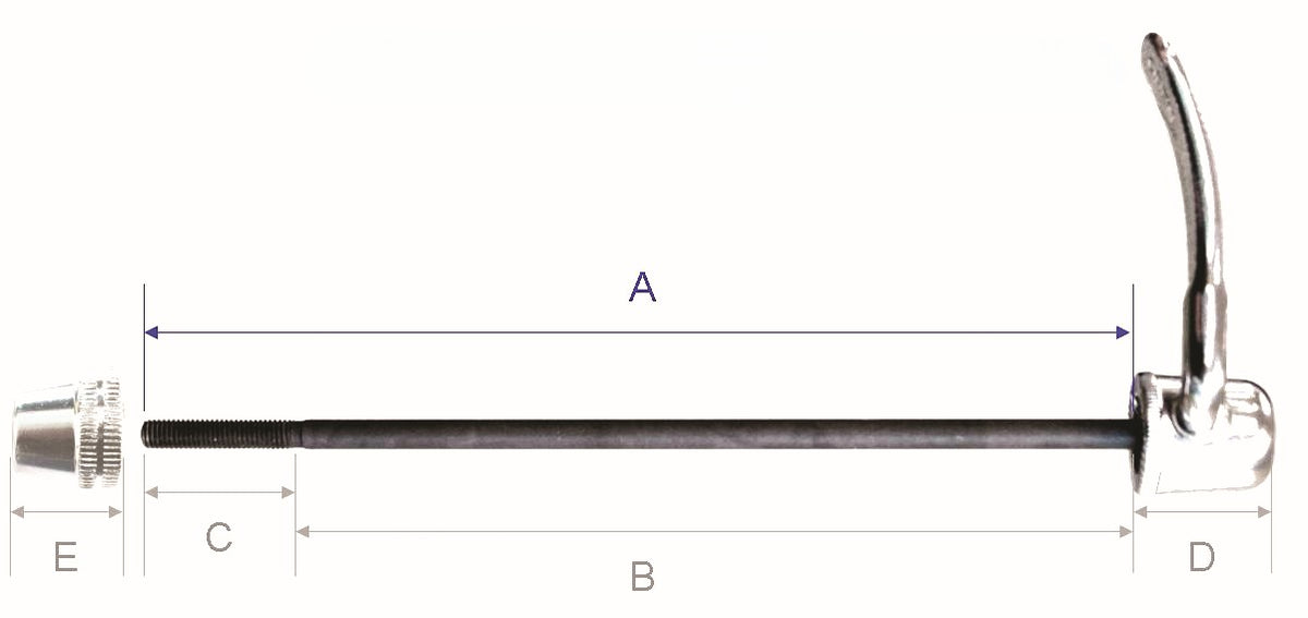 Anti-theft skewer set measurement key