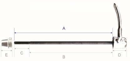 Anti-theft skewer set measurement key