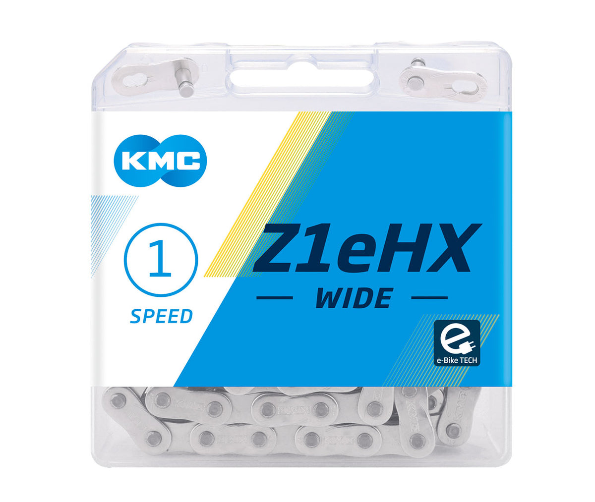 KMC Z1 eHX single speed e-bike chain, 112 links, silver