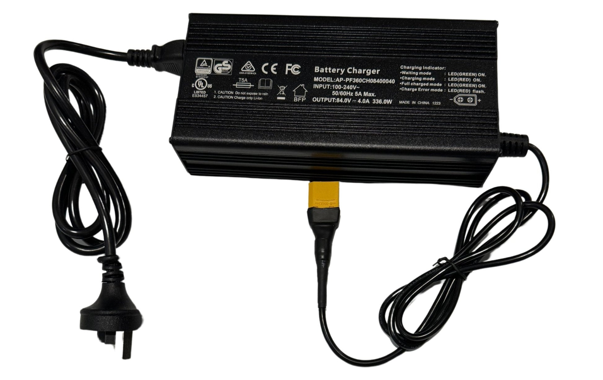 72V 3A Fast eBike Battery Smart Charger CPXT72-3A - Image 2