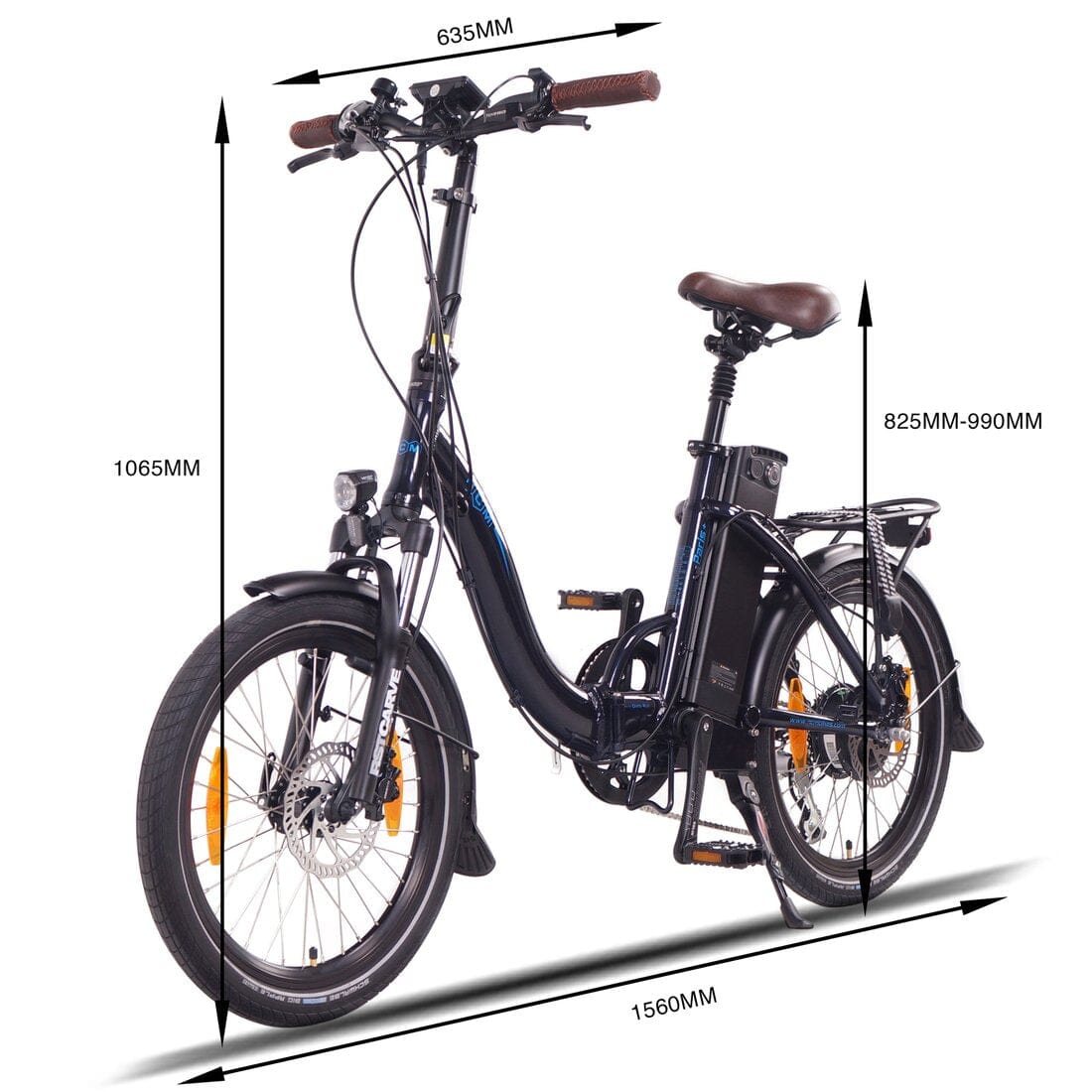 NCM Paris Plus Folding E-Bike - Image 4