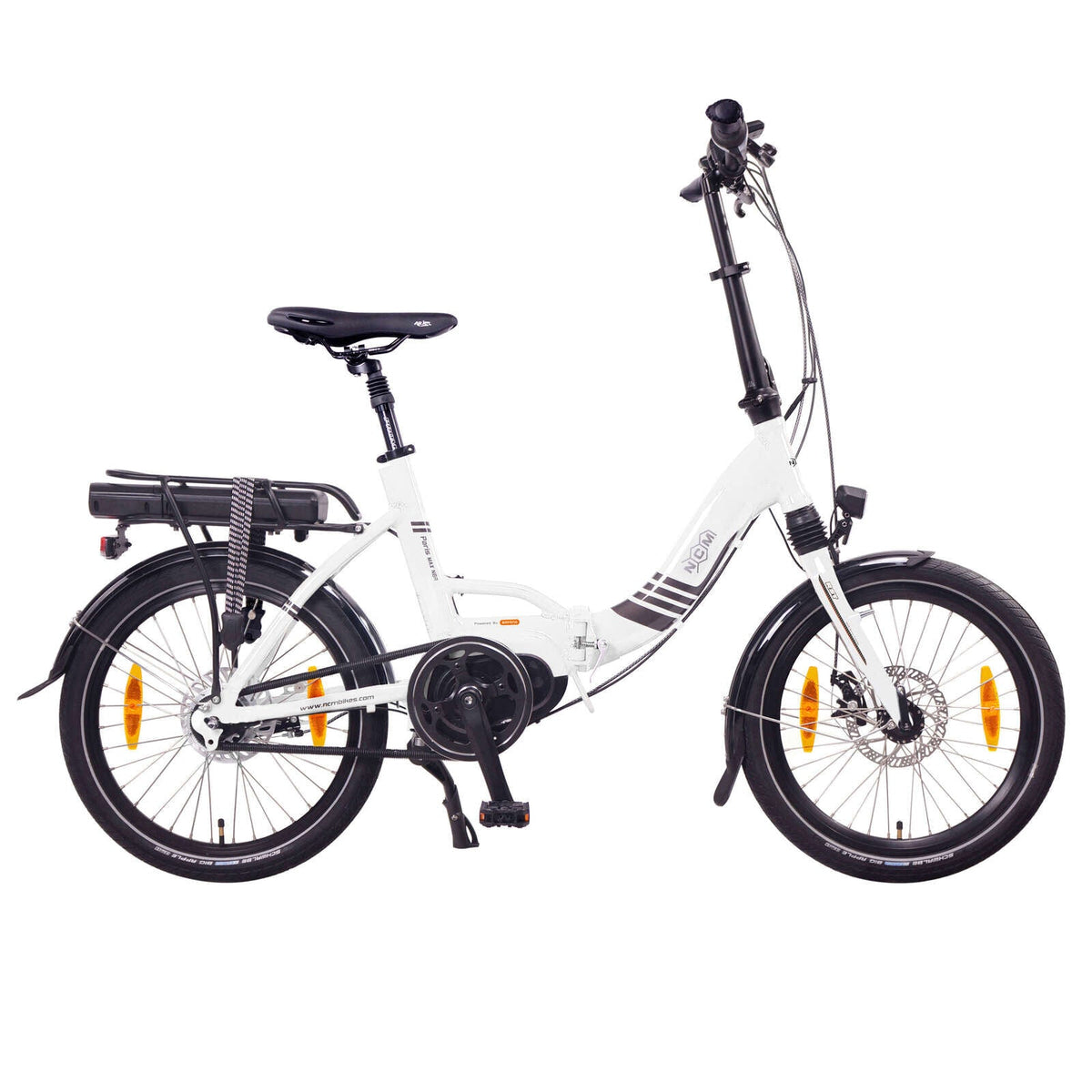 NCM Paris Max N8R Folding E-Bike in White