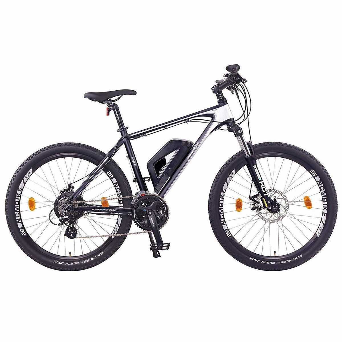 NCM Prague Electric Mountain Bike in Black