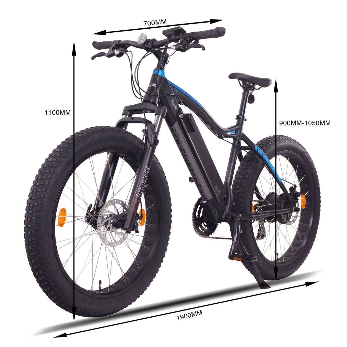 NCM Aspen Plus Fat Tyre Electric Bike - detail