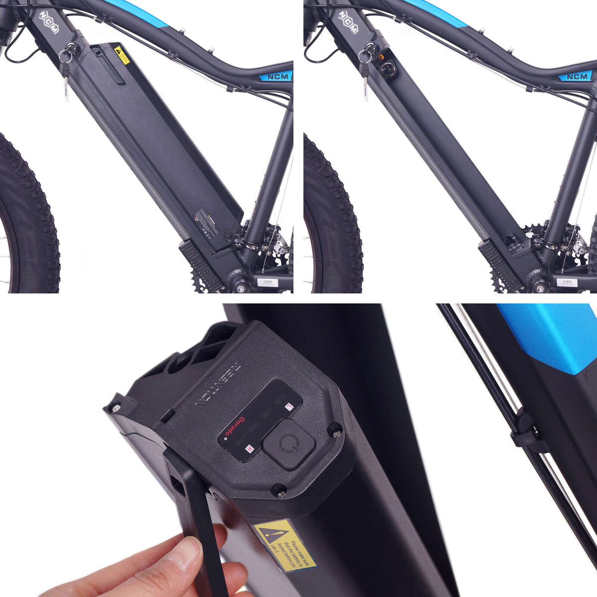 NCM Aspen Plus Fat Tyre Electric Bike - detail