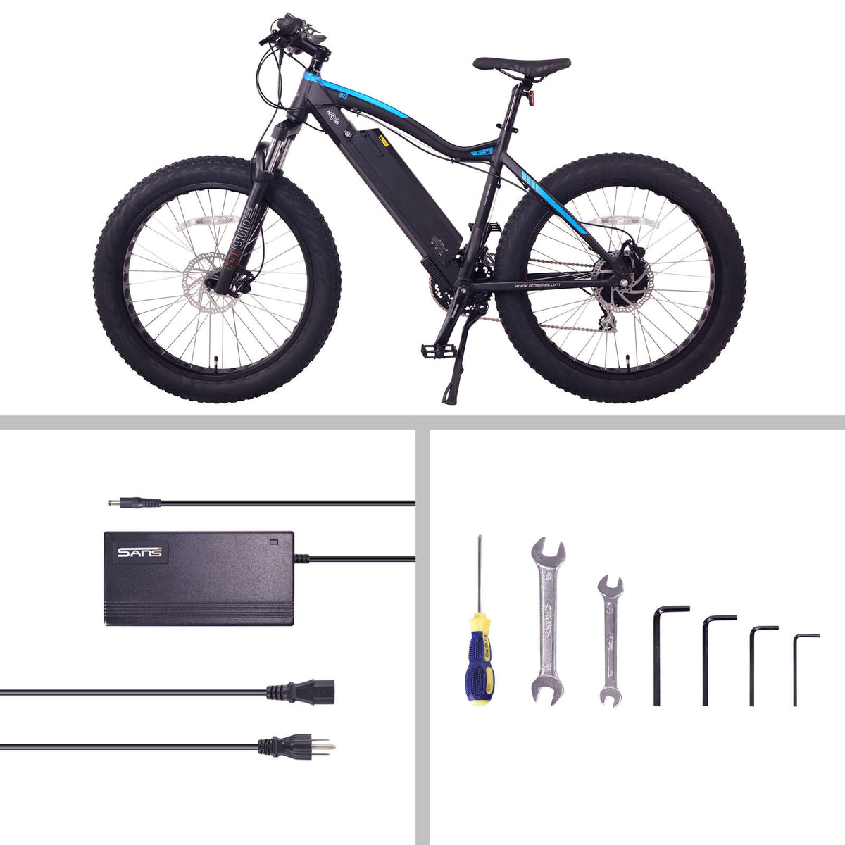 NCM Aspen Plus Fat Tyre Electric Bike - detail