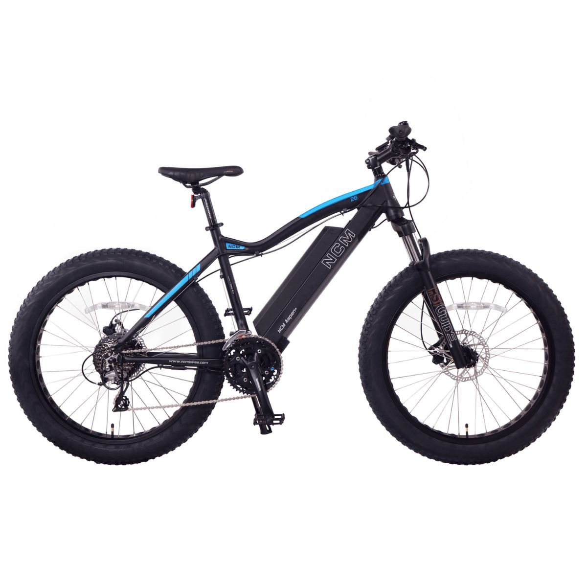 NCM Aspen Plus Fat Tyre Electric Bike - Black 26 inch