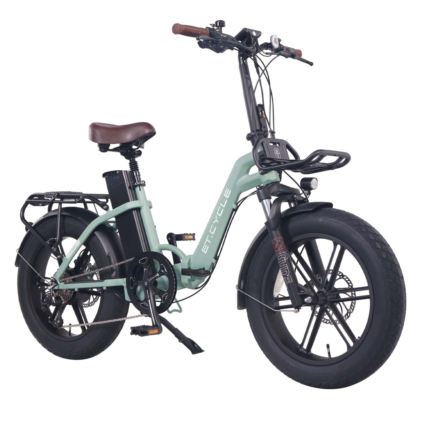 ET.Cycle F1000 Folding Electric Bike - Sage Green
