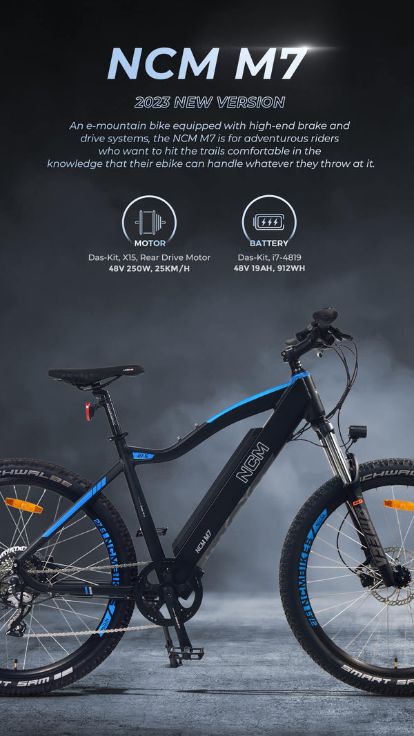 NCM M7 Electric Mountain Bike – view 5 | Grace & Pace Electric Bikes