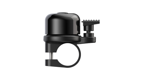AirBell AirTag bell side view on 22.2mm handlebar