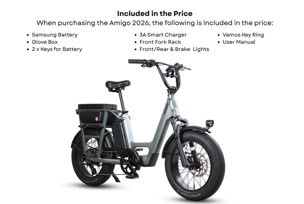 Vamos Amigo 2026 Compact Cargo E-Bike – view 4 | Grace & Pace Electric Bikes