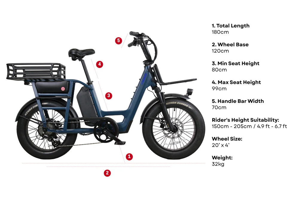 Vamos Amigo 2026 Compact Cargo E-Bike – view 3 | Grace & Pace Electric Bikes
