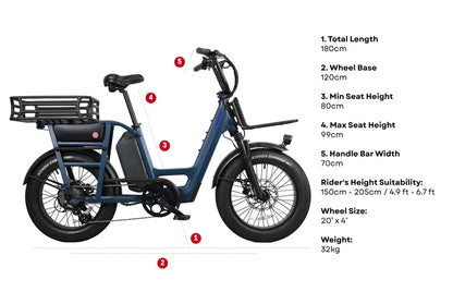 Vamos Amigo 2026 Compact Cargo E-Bike – view 3 | Grace & Pace Electric Bikes