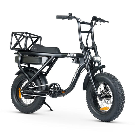 Ampd Bros ACE-X Mini Single Seat e-bike in Matte Black