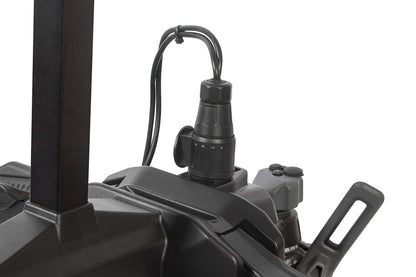 Buzzrack Scorpion Lite 2 wheel holder and ratchet strap detail