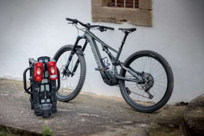 Buzzrack Scorpion Lite 2 frame clamp holding e-bike