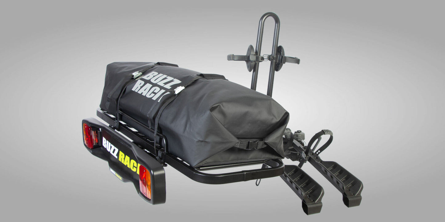 Buzzrack Twinbuzz loaded with bikes on vehicle